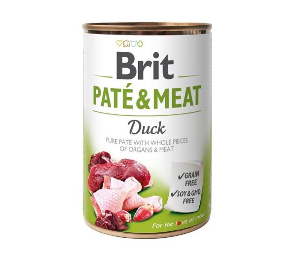 BRIT Pate&amp;Meat duck 400 g pasztet z kaczką dla psa