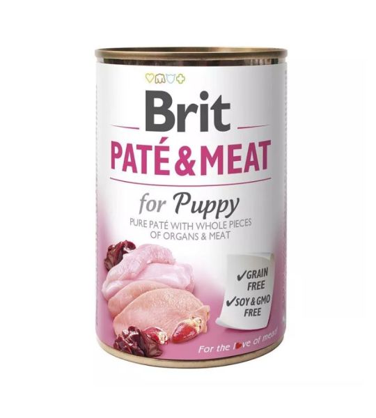 BRIT Pate&amp;Meat puppy 400 g pasztet dla szczeniąt