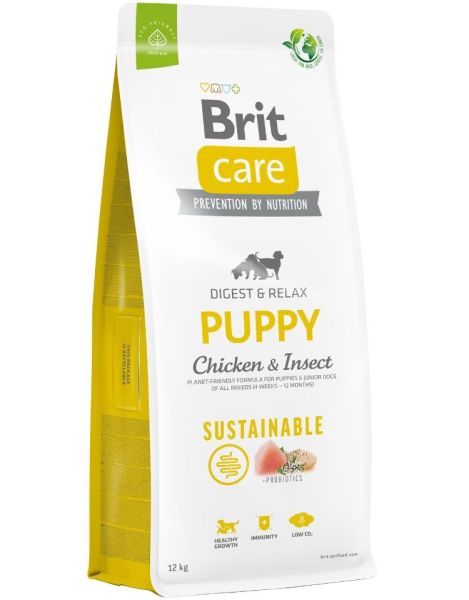 BRIT Care Sustainable Puppy z kurczakiem i insektami 12 kg