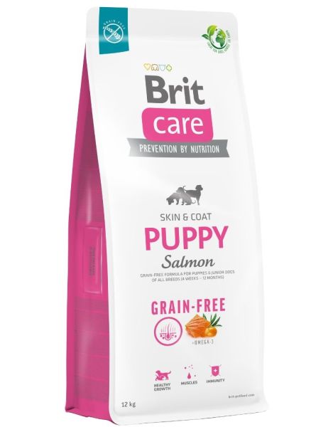 BRIT Care Grain-free Puppy karma sucha z łososiem 12 kg