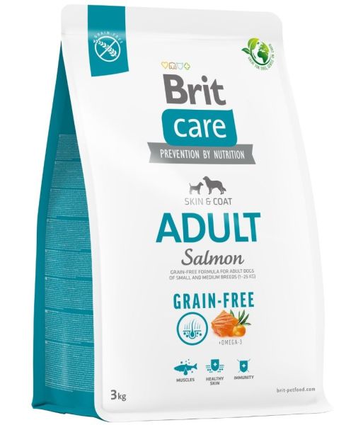 BRIT Care Grain-free Adult karma sucha z łososiem 3 kg