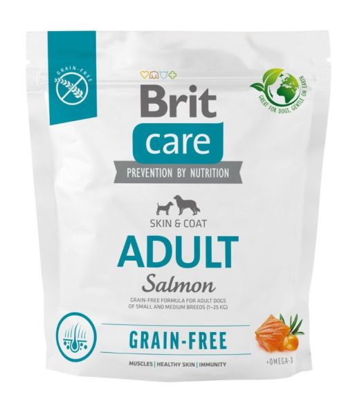 BRIT Care Grain-free Adult karma sucha z łososiem 1 kg