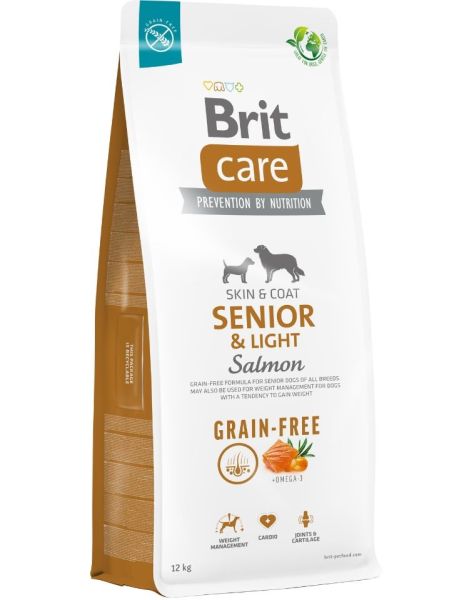 BRIT Care Grain-free Senior&Light karma sucha z łososiem 12 kg