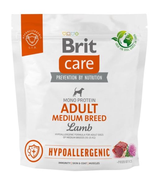 BRIT Care Hypoallergenic Adult Medium Breed z jagnięciną 1 kg