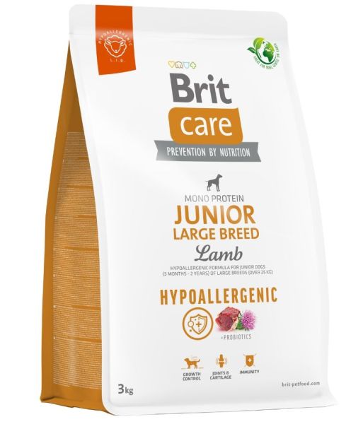 BRIT Care Hypoallergenic Junior Large Breed z jagnięciną 3 kg