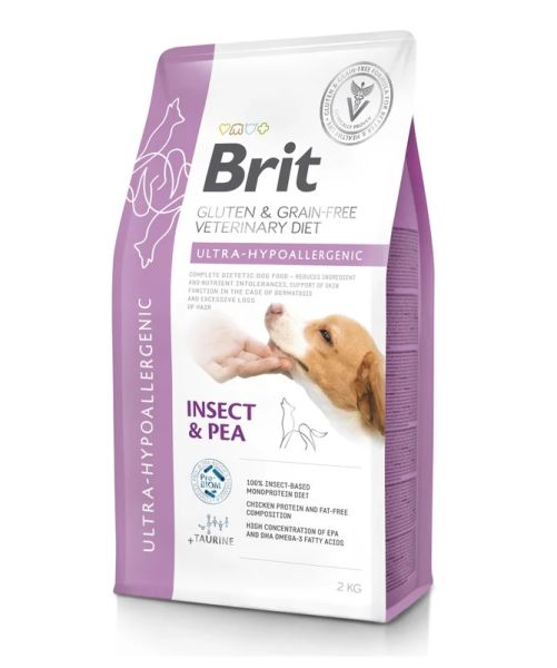 BRIT Veterinary Diets Dog Ultra-Hypoallergenic 2 kg karma hipoalergiczna dla psa
