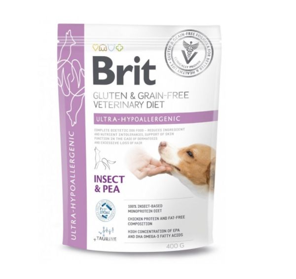 BRIT Veterinary Diets Dog Ultra-Hypoallergenic 400 g karma hipoalergiczna dla psa
