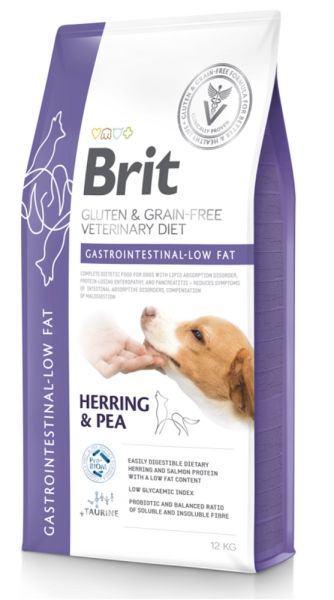BRIT Grain Free Veterinary Diets Dog Gastrointestinal Low Fat 12 kg