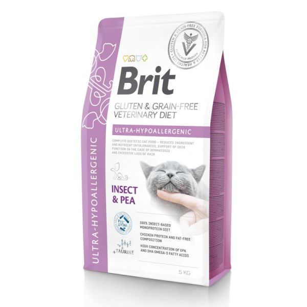 BRIT Veterinary Diet Cat Gluten Grain free Ultra-Hypoallergenic 5 kg