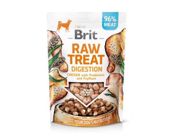 BRIT Raw Treat Freeze Dried Digestion 40 g przysmak liofilizowany kurczak z probiotykami dla psa