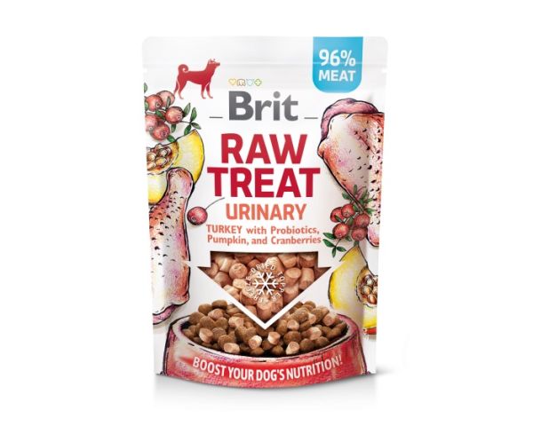 BRIT Raw Treat Freeze Dried Urinary 40 g przysmak liofilizowany Indyk z probiotykami dla psa