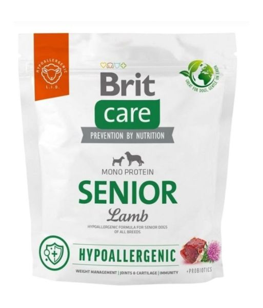 BRIT CARE Hypoallergenic Senior Lamb 1kg dla starych psów z jagnięciną