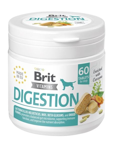 BRIT Vitamins Digestion 120g (60tabl.) preparat dla psów wspierający prawidłowe trawienie