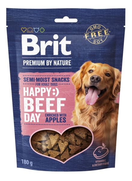 BRIT Premium by Nature Semi-moist Snack Beef and Apples 180g półmiękka przekąska dla psów z wołowiną i jabłkami