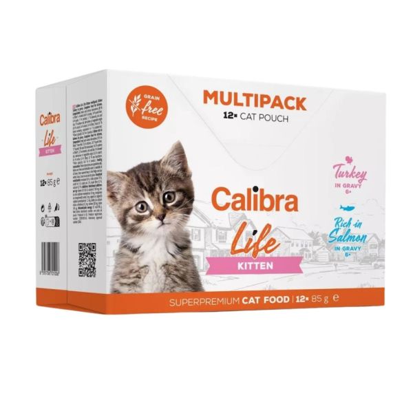 CALIBRA Cat Life Pouch Kitten Multipack in gravy 12x85 g saszetki w sosie dla kociąt