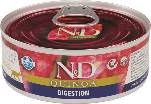 FARMINA N&amp;D Cat Quinoa Digestion mokra karma dla kotów na poprawę trawienia 80 g