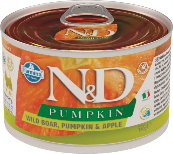 FARMINA N&amp;D Pumpkin Dog boar &amp; apple mini 140 g