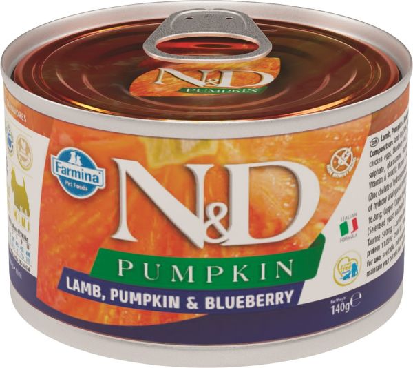 FARMINA N&amp;D Pumpkin Dog lamb&amp;pumpkin&amp;blueberry mini 140 g