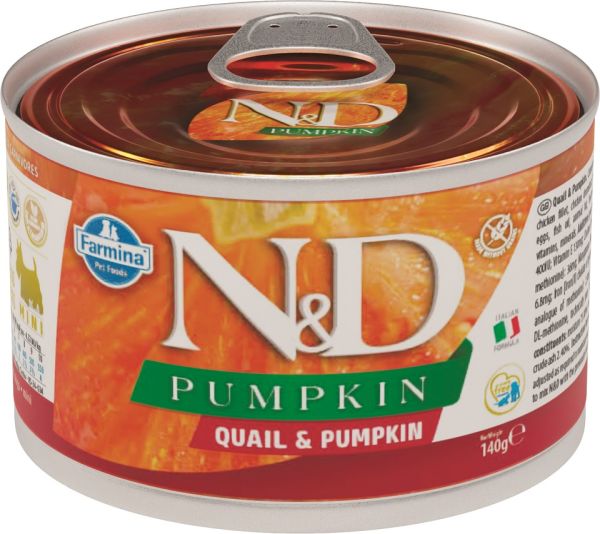FARMINA N&amp;D Pumpkin Dog quail&amp;pumpkin mini 140 g