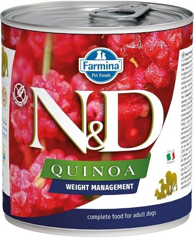 FARMINA N&amp;D Quinoa Dog Weight Management 285 g jagnięcina dla psów z nadwagą