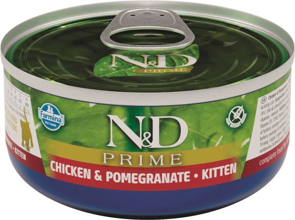FARMINA N&amp;D PRIME Kitten Chicken &amp; Pomegranate 70g