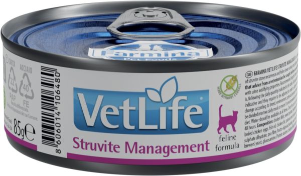 FARMINA Vet Life Natural Diet Cat Struvite Management 85 g