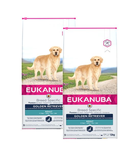 EUKANUBA Adult Breeds Specific Golden Retriever Chicken 24 kg (2 x 12 kg)