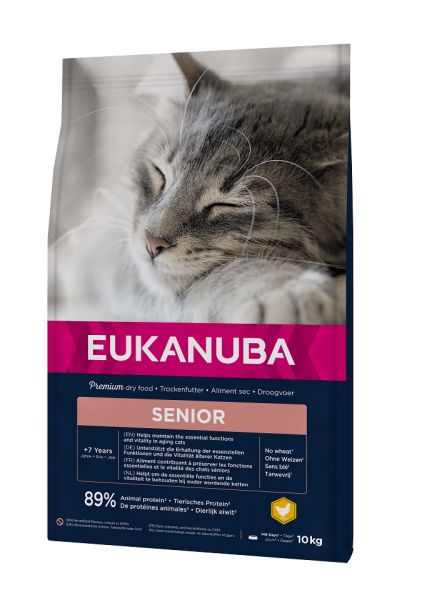 EUKANUBA Cat Senior Top Condition Chicken &amp; Liver 10 kg