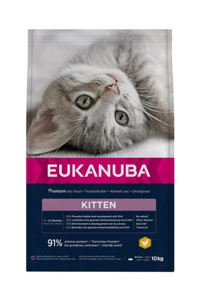 EUKANUBA Cat Kitten Healthy Start Chicken &amp; Liver 10 kg