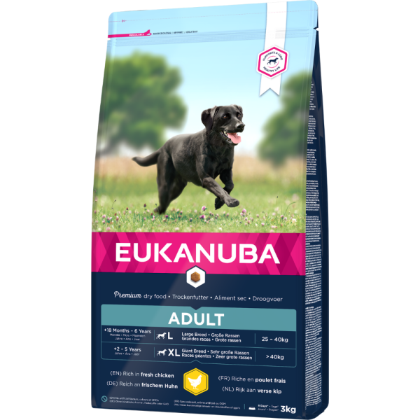 EUKANUBA Active Adult Large Breed bogata w świeżego kurczaka 3 kg