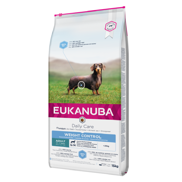 EUKANUBA Adult Weight Control Small & Medium Breed 15 kg
