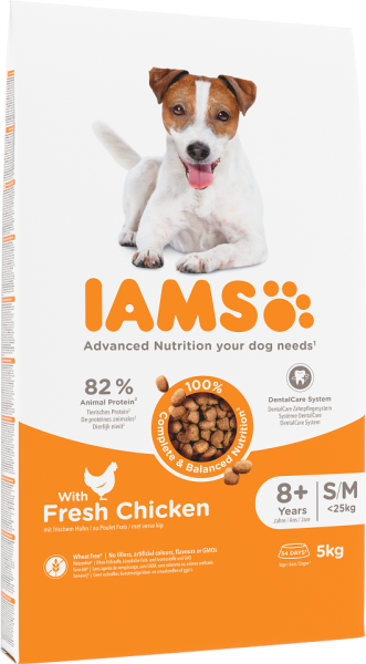 IAMS For Vitality Senior Small &amp; Medium Breed Chicken 5 kg