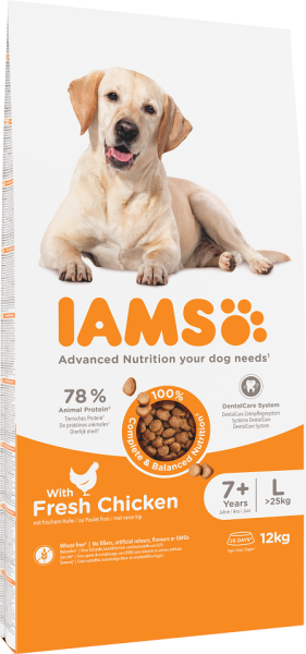 IAMS For Vitality Senior Large Breed Chicken 12 kg