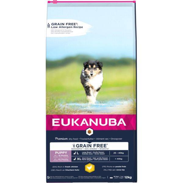 EUKANUBA Puppy Grain Free L Rasy duże 12 kg