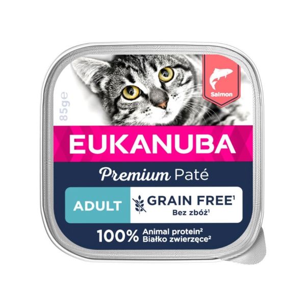 EUKANUBA Grain Free Adult pasztet Łosoś 85 g
