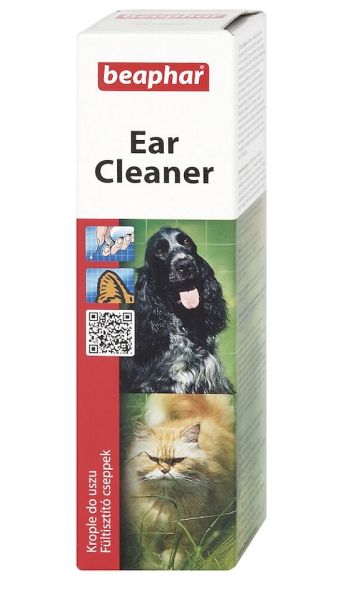 BEAPHAR Ear Cleane 50 ml krople do pielęgnacji uszu dla psów i kotów