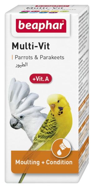 BEAPHAR Multi-Vit Parrots Preparat Witaminowy Dla Papug 20 ml