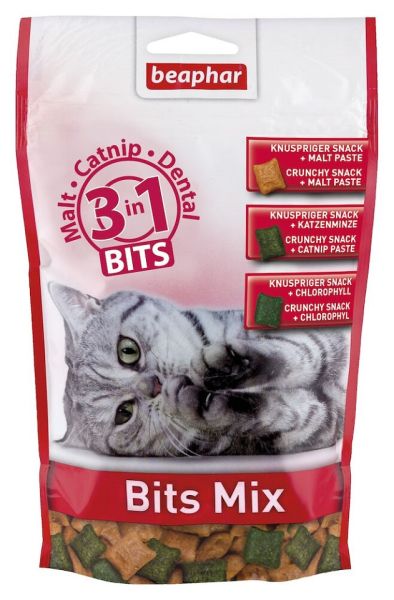 BEAPHAR Bits mix 150 g przysmaki dla kotów 3 in 1
