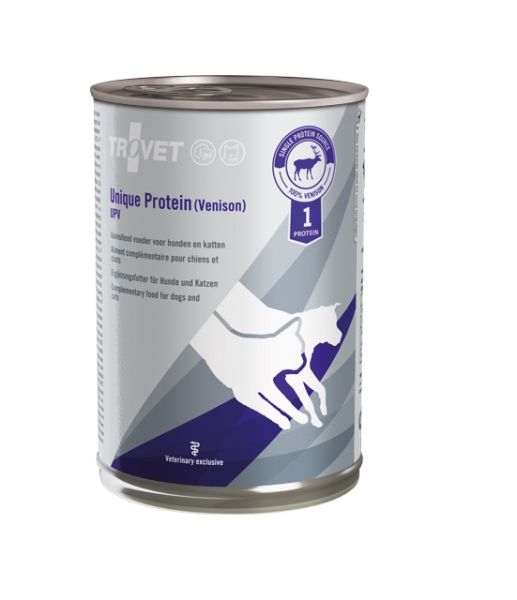 TROVET Unique Protein Venison UPV dla psa i kota dziczyzna 6x400 g
