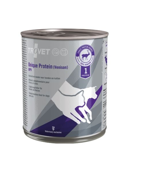 TROVET Unique Protein Venison UPV dla psa i kota dziczyzna 12x800 g