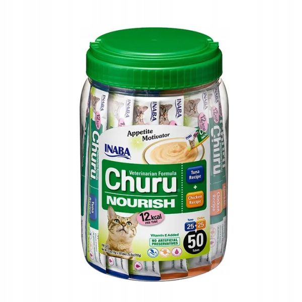 INABA Churu Nourish 50x14g z tuńczykiem i kurczakiem dla kota