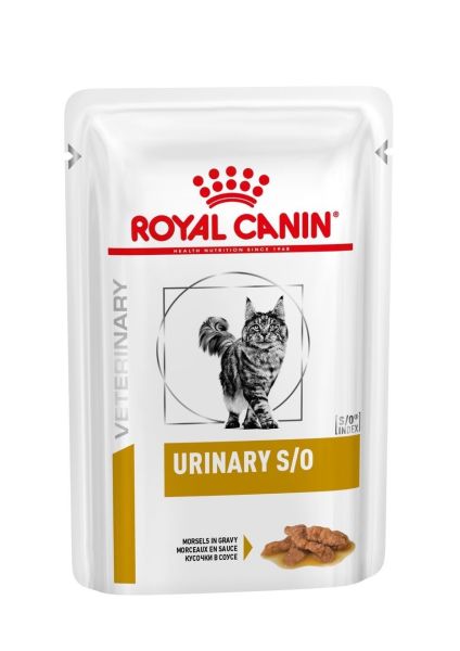 ROYAL CANIN Veterinary Diet Feline Urinary S/O 85 g x 48 mokra karma dla dorosłych kotów ze schorzeniami dolnych dróg moczowych