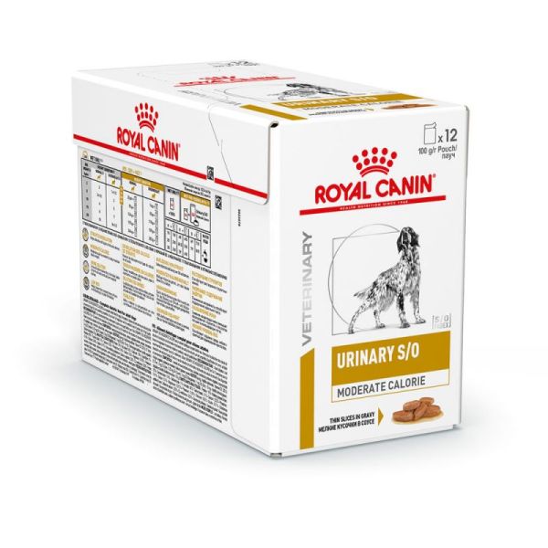 ROYAL CANIN Dog Urinary S/O Moderate Calories saszetka 48 x 100 g mokra karma o obniżonej kaloryczności dla dorosłych psów ze schorzeniami dolnych dróg moczowych