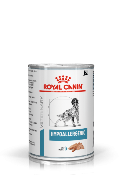 ROYAL CANIN Dog Hypoallergenic 6 x 400 g mokra karma dla dorosłych psów z niepożądanymi reakcjami na pokarm