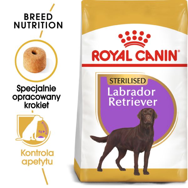 ROYAL CANIN Labrador retriever adult sterilised 12 kg sucha karma dla psów rasy labrador retriever powyżej 15 miesiąca życia po zabiegu sterylizacji