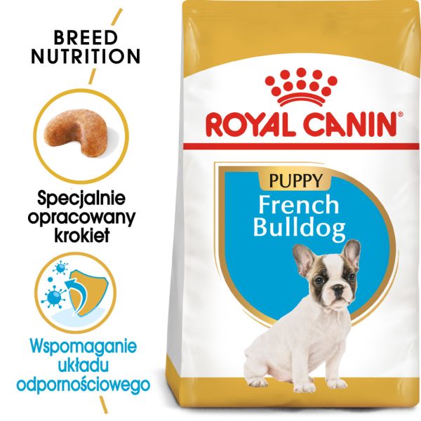 ROYAL CANIN French Bulldog Puppy Junior karma sucha dla szczeniąt do 12 miesiąca, rasy bulldog francuski 10 kg