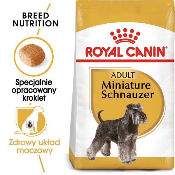 ROYAL CANIN Miniature Schnauzer Adult 3 kg karma sucha dla psów dorosłych rasy sznaucer miniaturowy