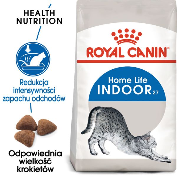 ROYAL CANIN Indoor 27 2 kg karma sucha dla kotów dorosłych, przebywających wyłącznie w domu