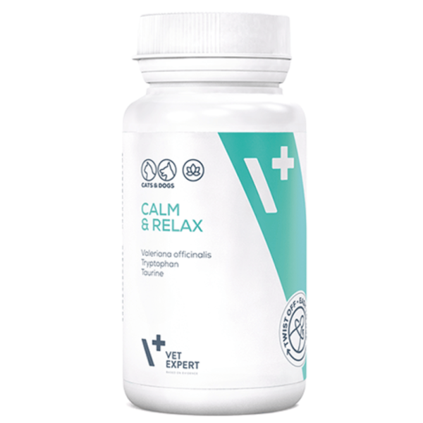 VET EXPERT Calm&amp;Relax Objawy Stresu Suplement diety dla psa i kota 30 kapsułek