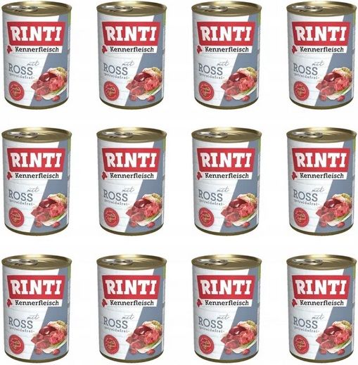 RINTI Kennerfleisch Horse konina 12 x 800 g